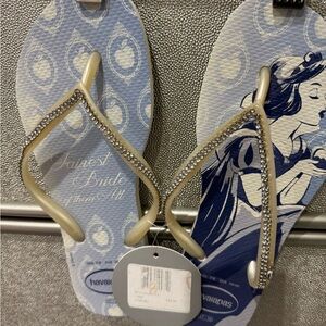 Havaianas Disney Flip Flops with Glitter Straps
